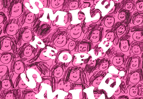 Pattern of human faces